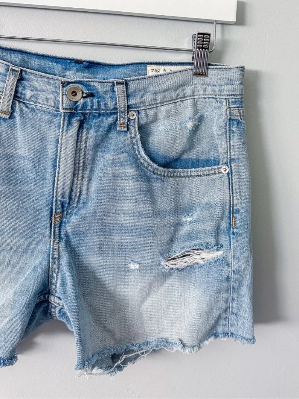 Rag & Bone Modele Denim Shorts in Martini Color